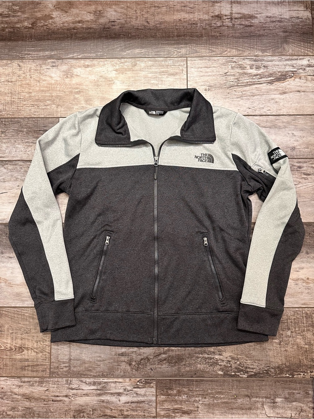 The North Face Women’s Two-Tone Gray Zip-Up Jacket